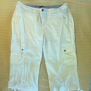White Cargo Shorts